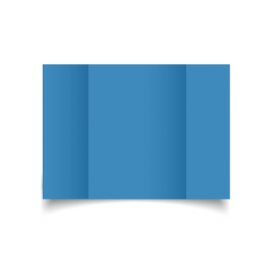 Blue Card Blanks Double sided 290gsm-A5-Gatefold