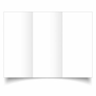 White Super Smooth Card Blanks Double Sided 300gsm-DL-Trifold