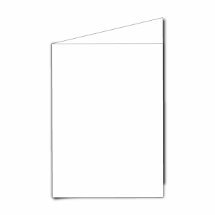 White Card Blanks Double Sided 250gsm-5"x7"-Portrait