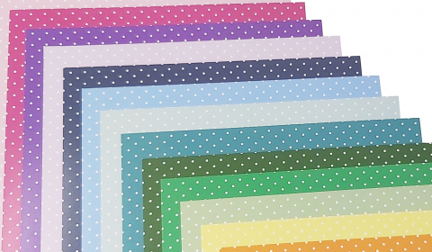 Polka Dots Patterned Card | Assorted Pack of 20