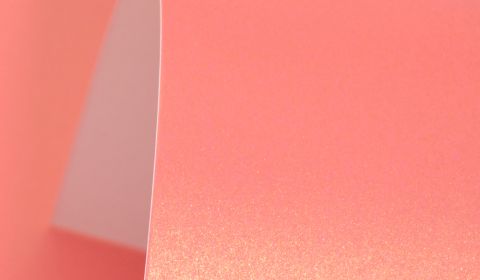 Flamingo Pink Pure Pearl Single Sided Card 300gsm