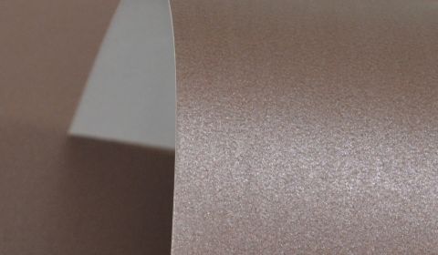 Bon Bon Brown Pure Pearl Single Sided Card 300gsm