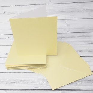 Grape Green 148mm Square Card Blanks & Envelopes - Pack of 10