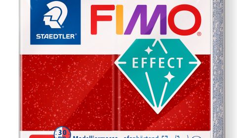 FIMO Effect Block 57g - Glitter Red