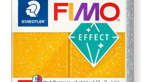 FIMO Effect Block 57g - Glitter Gold