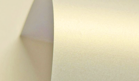 Gold White Pure Pearl Double Sided Card 300gsm