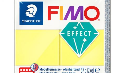 FIMO Effect Block 57g - Translucent Yellow