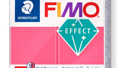 FIMO Effect Block 57g - Translucent Red