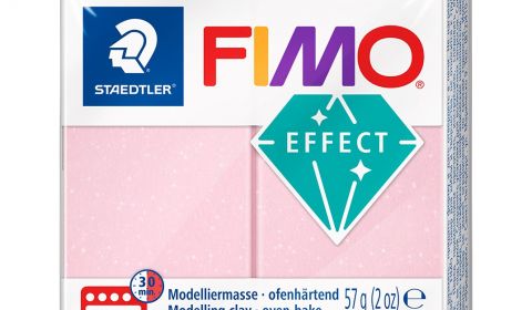 FIMO Effect Block 57g - Gemstone Rose Quartz