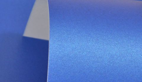 Yale Blue Pure Pearl Single Sided Card 300gsm
