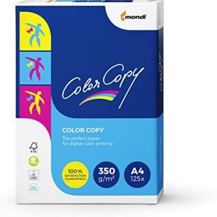 A4 (210x297mm) Mondi Color Copy Paper White 350gsm 125 sheets