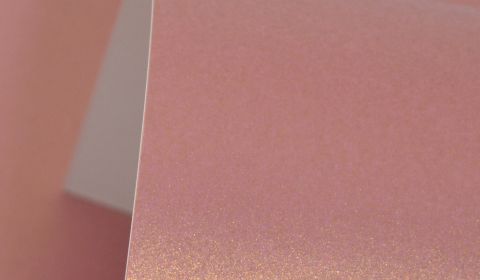 Mauve Gold Pure Pearl Single Sided Card 300gsm