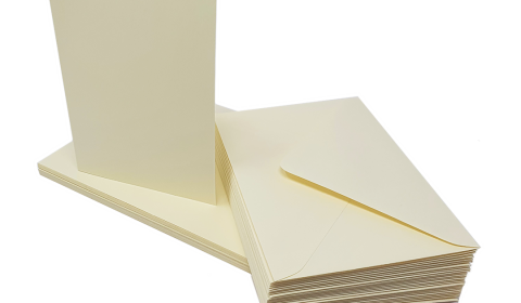 Arena Ivory Rough Card Blanks and Envelopes