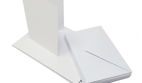 White Super Smooth Card Blanks 250gsm and Envelopes