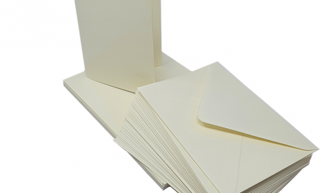 Limestone Materica Double Sided 250gsm Card Blanks and Envelopes