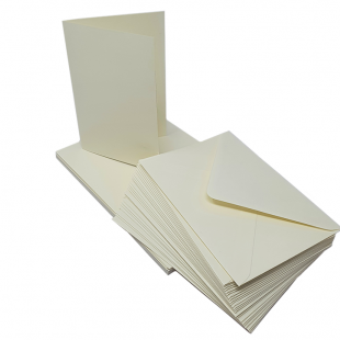 Limestone Materica Double Sided 250gsm Card Blanks and Envelopes