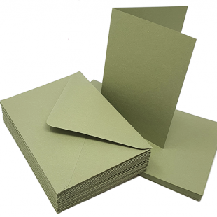 Verdigris Materica Double Sided 250gsm Card Blanks and Envelopes