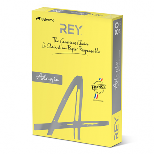 A4 (210x297mm) Rey Adagio Yellow 80gsm | 500 Sheets