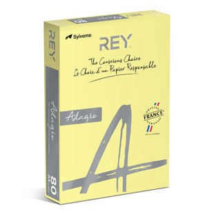 A3 (420x297mm) Rey Adagio Canary 80gsm | 500 Sheets