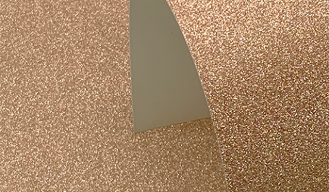 Rose Gold Non-Shedding Glitter Card 285gsm