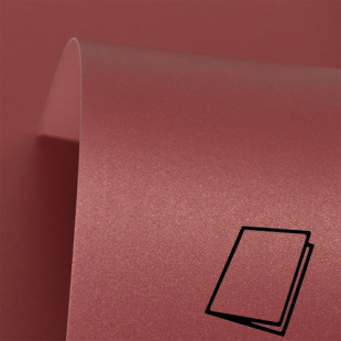 Royal Red Pure Pearl Card Blanks Double Sided 300gsm