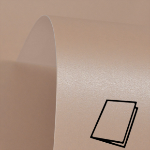 Bisque Brown Pure Pearl Card Blanks Double Sided 300gsm