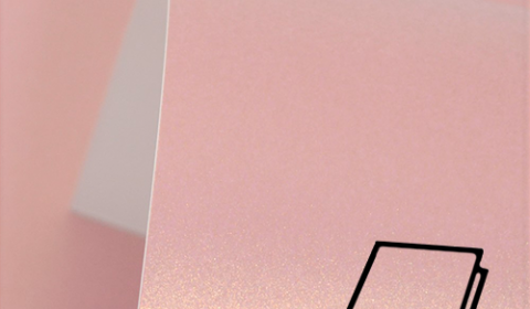 Petal Pink Pure Pearl Card Blanks Double Sided 300gsm