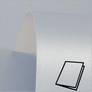 Powder Blue Pure Pearl Card Blanks Double Sided 300gsm