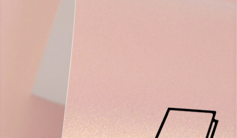 Rose Gold Pure Pearl Card Blanks Double Sided 300gsm