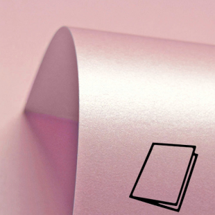 Powder Pink Pure Pearl Card Blanks Double Sided 300gsm