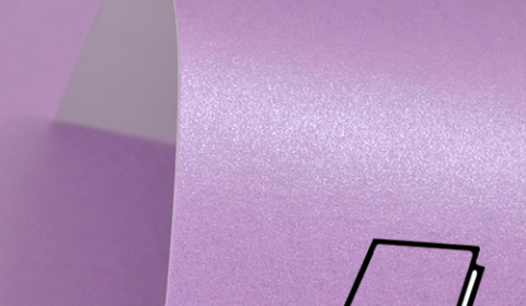 Periwinkle Purple Pure Pearl Card Blanks One Sided 300gsm