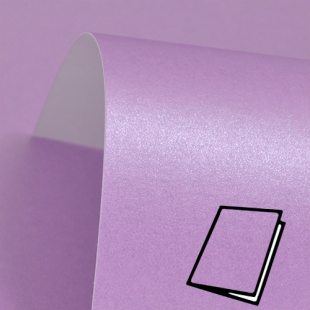 Periwinkle Purple Pure Pearl Card Blanks One Sided 300gsm