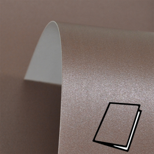 Bon Bon Brown Pure Pearl Card Blanks One Sided Pearlised 300gsm