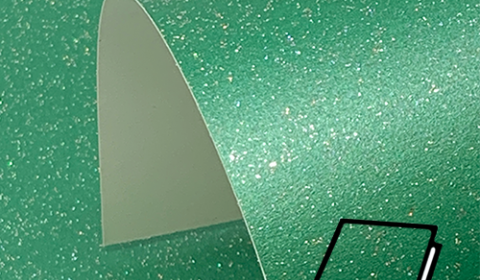 Xmas Green Pure Sparkle Card Blanks One Sided 300gsm