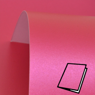 Royal Pink Pure Pearl Card Blanks One Sided Pearlised 300gsm