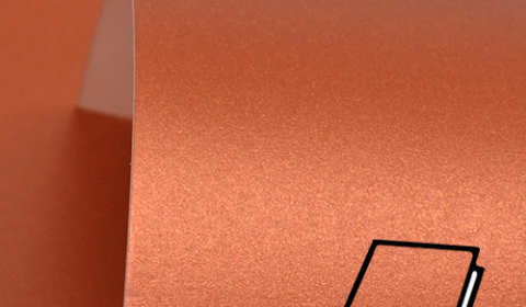 Copper Pure Pearl Card Blanks One Sided 300gsm