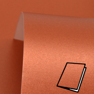 Copper Pure Pearl Card Blanks One Sided 300gsm
