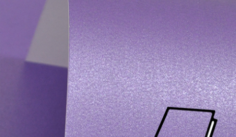 Lavender Purple Pure Pearl Card Blanks One Sided 300gsm