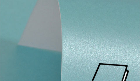 Sky Blue Pure Pearl Card Blanks One Sided 300gsm