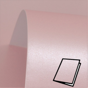 Dusky Pink Pure Pearl Card Blanks One Sided 300gsm