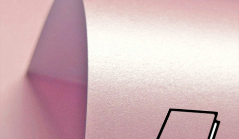Powder Pink Pure Pearl Card Blanks One Sided 300gsm