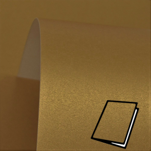 Antique Gold Pure Pearl Card Blanks One Sided 300gsm