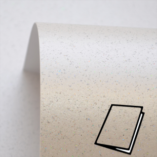 Quartz White Pure Sparkle Card Blanks One Sided 300gsm