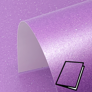 Periwinkle Purple Pure Sparkle Card Blanks One Sided 300gsm