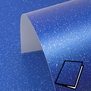 Yale Blue Pure Sparkle Card Blanks One Sided 300gsm
