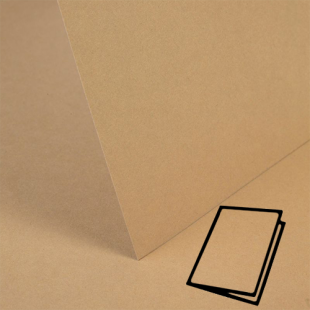 Biscuit Plain Card Blanks Double Sided 240gsm