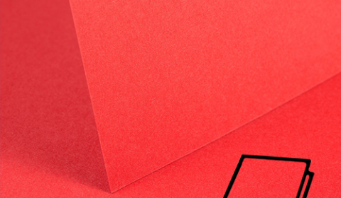 Post Box Red Card Blanks Double Sided 240gsm