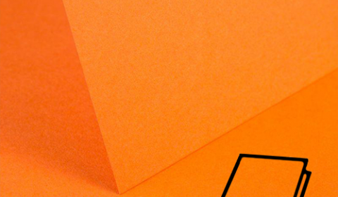 Mandarin Orange Card Blanks Double Sided 240gsm