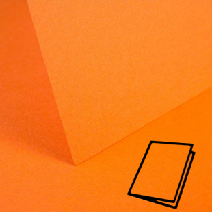 Mandarin Orange Card Blanks Double Sided 240gsm