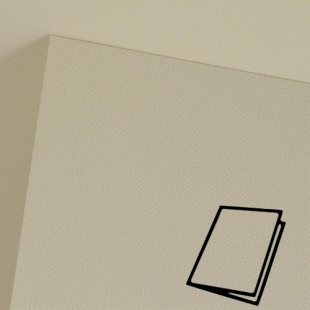 Ivory Hopsack Card Blank Symbol